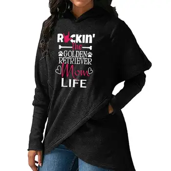 

2018 New Fashion Print Sweatshirt Femmes Casual Loog Sleeve Hoodies Women Tops Hoody Printings Autumn Pullovers for Woman