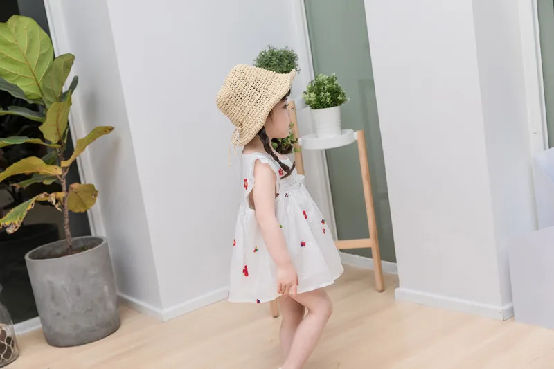 0-3Y Baby Girl Dress 2018 Infant Summer Embroidery Flower Strawberry Cotton Dress 1 Year First Birthday Newborn Party Dresses (15)