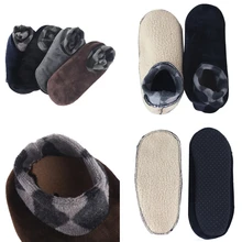 1 пара, мягкие флисовые носки для мужчин и женщин, плотные зимние теплые носки для обуви, эластичные Нескользящие домашние носки-тапочки унисекс