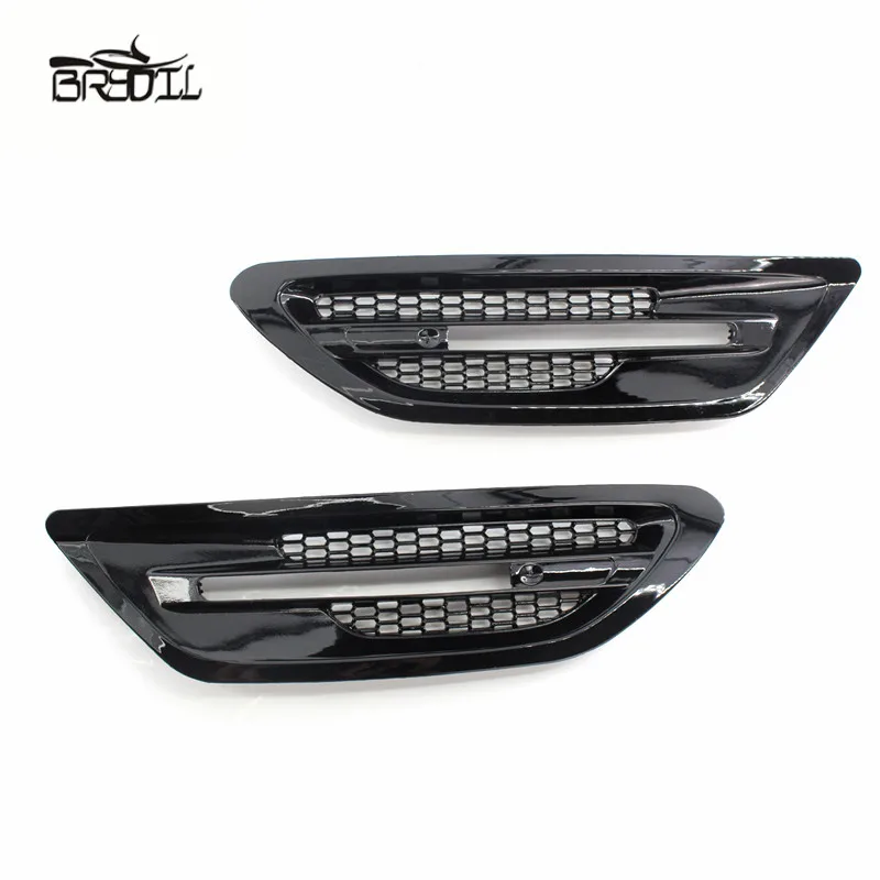 cheap 1 Pair For F10 M5 Sedan Gloss Black Side Grill Fender Vent Grille Replacement Cover