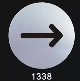 

Aluminum plastic board room warn sign wall door adhesive sign board direction arrow sign