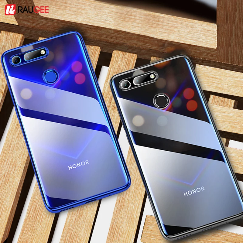

For Huawei Honor V20 Case honor View 20 Cover Soft TPU Bumper Plating Frame Crystal Silicon Cases For huawei P10 lite P10Lite