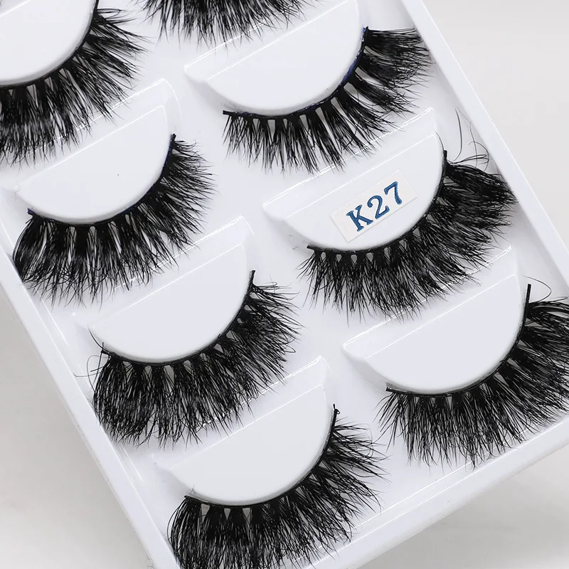

Mink Eyelashes Natural Thick False Eyelashes 5 Pairs Eye Makeup Tools mink 3d lashes natural eyelashes