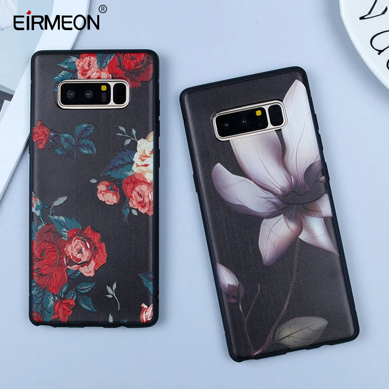 ТПУ чехол для Samsung Galaxy Note 8 S7 Edge S9 Plus A3 A5 A7 2016 2017 J2 Pro J3 J7 2018 J5 Силиконовые Цветочные