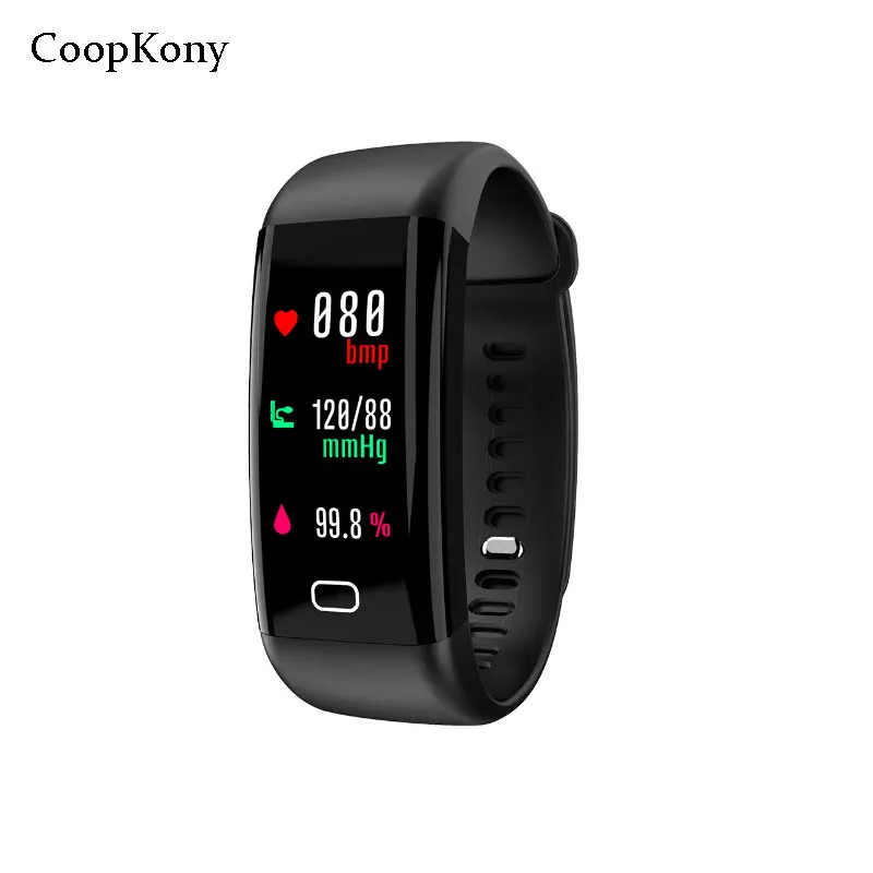 

Coopkony Color Screen Smart Bracelet Band Watch Waterproof Heart Rate Monitor Blood Pressure Fitness Tracker Smart Wristband PK