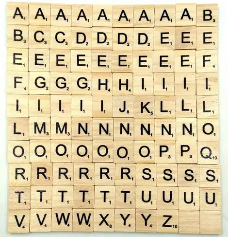 2021 Education Toys 100pcs Set Yellow Wooden Scrabble Tiles Black Letters Numbers For Crafts Wood Alphabet Toy For Childrern Plaques Signs Aliexpress