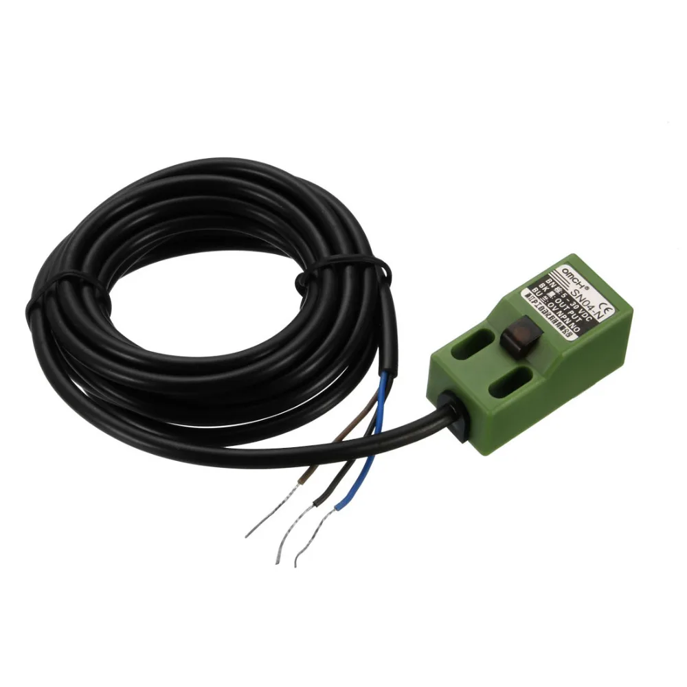 

Uxcell 4mm 3-Wire Inductive Proximity Sensor Switch Detector NPN NO/NC DC 5-30V 200mA for Machine Paper Making Light Industry