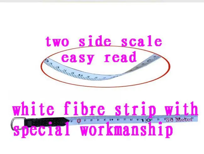 Мощная пластиковая крышка мини измерительная лента из стекловолокна 20 м № 01803
