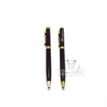 Classical metal pen in red brown and gold black color 16g great writing pen kawaii customized my logo/text gift writing my wrongs
