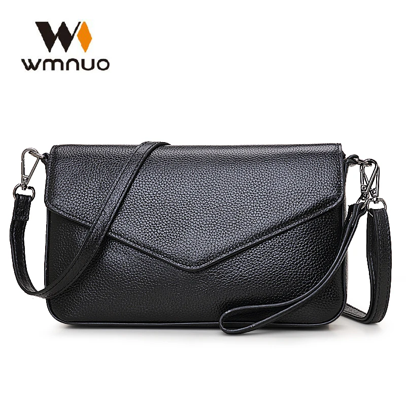 

Wmnuo Genuine Leather Women Shoulder Bags 2018 Fashion Women Crossbody Bag Famous Brand Designer Ladies Shoulder Messenger Bag