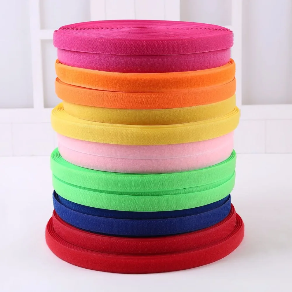 

2cm*2m pair colorful velcros adhesive sticker hook and loop fastener color tape cable ties sewing accessories Fastener Magic