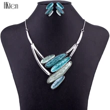 MS1504649 Fashion 6 Colors Jewelry Sets High Quality Necklace Sets For Women Jewelry Multicolored Resin Unique Design Party Gift