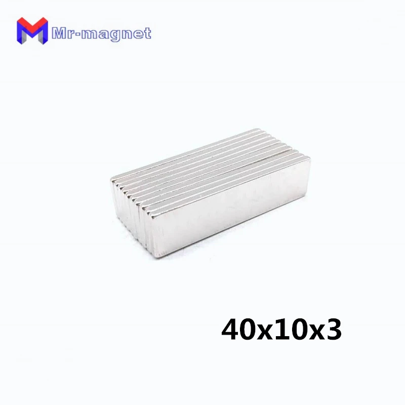 50 шт. неодимовый магнит 40x10x3 мм редкоземельные сверхмощные магниты Постоянный