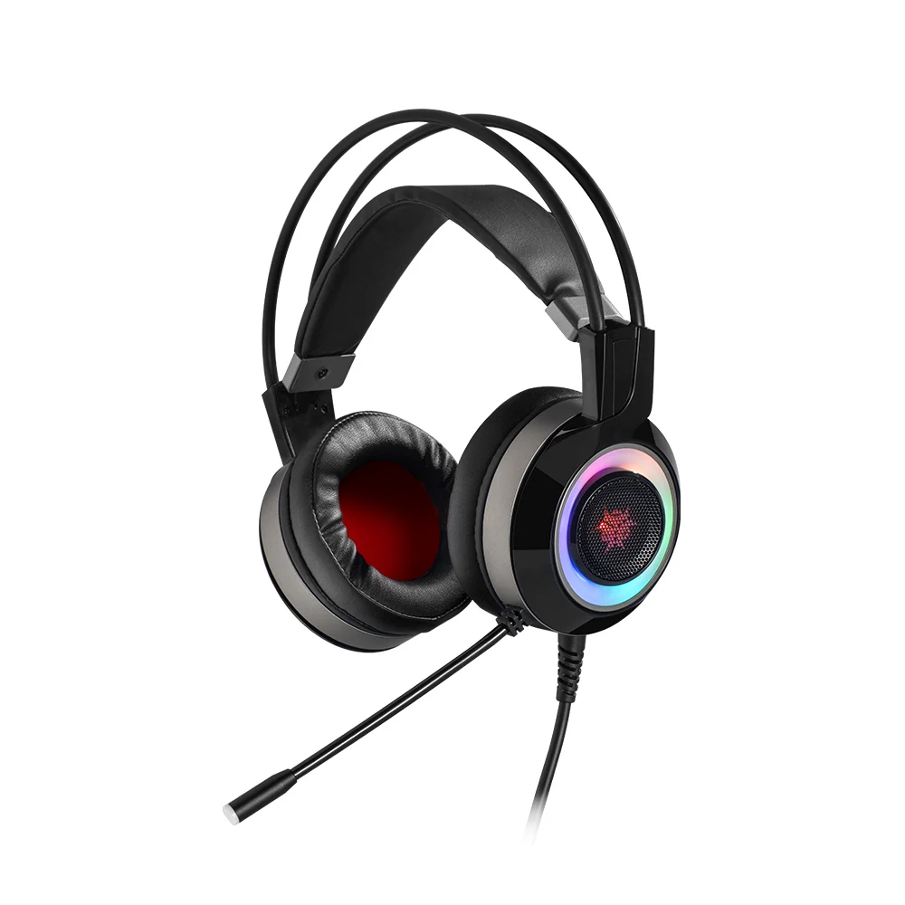 Hexgeares GH102 7,1 стерео RGB Light Shock отзывы Игровые наушники USB PC телефон Auriculares Mic Gaming Bass Наушники