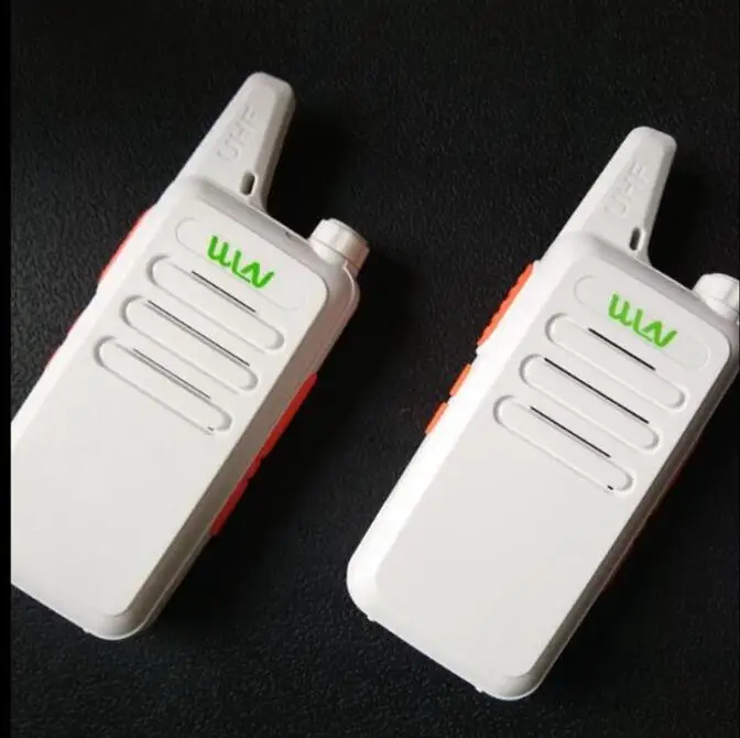 

WLN KD-C1 Rechargeable Mini Walkie Talkie, UHF 400-470Mhz Prefessional Two Way Radio Belt Clip for Hiking Hunting Airsoft 1 Pair