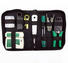 10 in 1 network tool set crimping pliers wire stripping tool network diagnostic toolkit Network crimping pliers