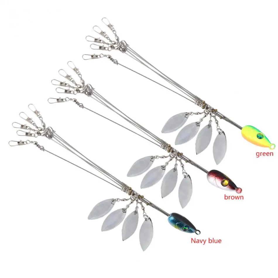  1pcs/pack 5Arms Alabama Rig Head Umbrella Fishing lure Rig Swimming Bait Bass Swivel Snap Connector