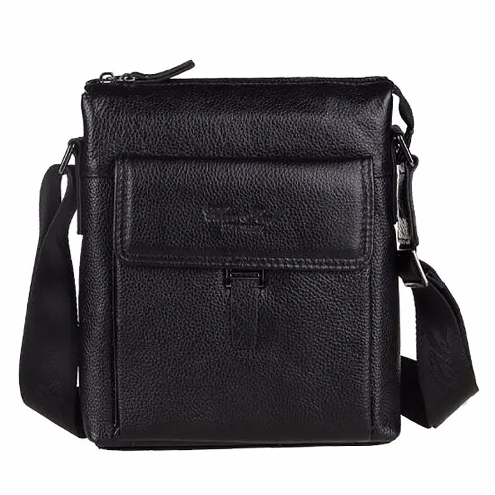 Real Genuine Leather Business Single Shoulder Bag Famous Brand Men