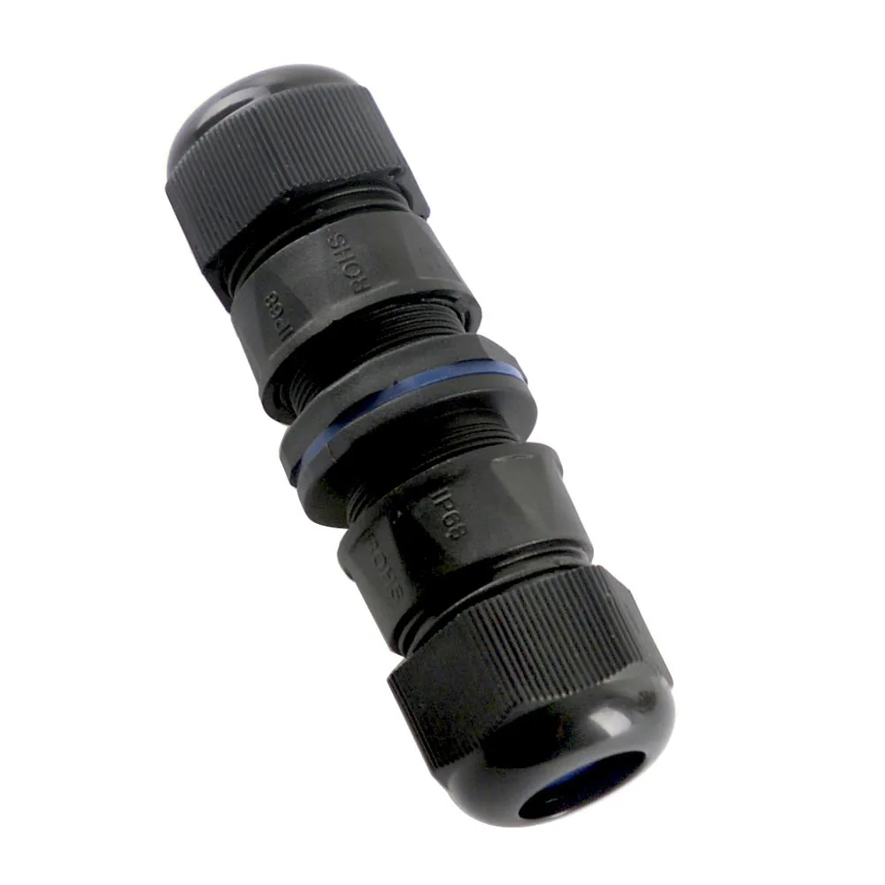 

Black IP68 Protection M20 Stuffing Locknut Plastic RJ45 Waterproof Cable Gland Connector