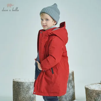 

DBK8369 dave bella winter kids 5Y-13Y down jacket children white duck down padded coat kids hooded outerwear