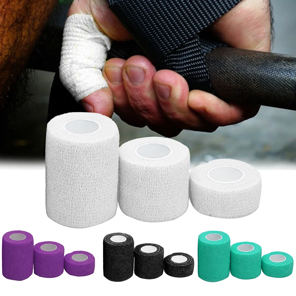 3pcs Self Adhesive Injury Sports Tape Finger Pain Relief Protection Muscles Athletic Weightlifting Bandage Care Strain Knee#2