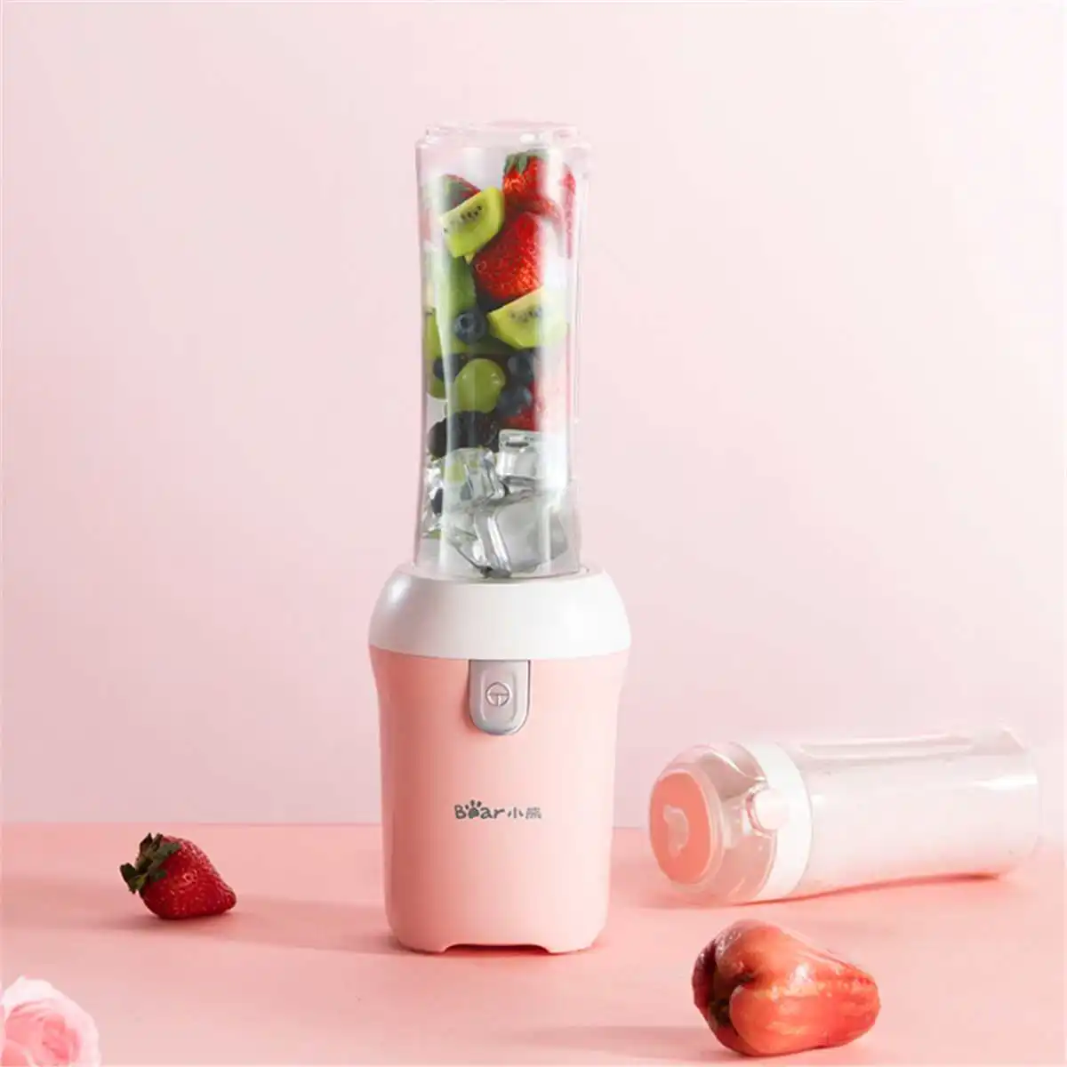 300 Вт 220 В электрическая соковыжималка бутылка Миксер для фруктов машина чашки автоматические соковыжималки набор переносной кухонный комбайн кухонные инструменты 400 мл+ 600 мл