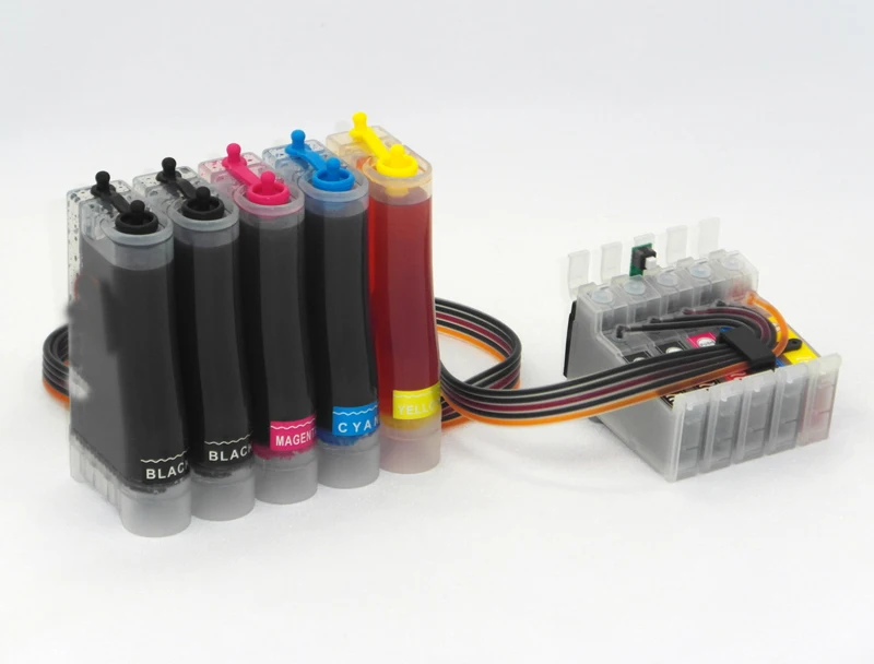 

free shipping! 5color With dye ink Ciss Continuous Ink Supply System For Epson T1151HNT1032 T1033 T1034 use for EpsonT1110/TX515