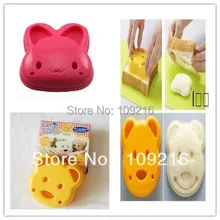 2 шт./компл. стиль проект "Медвежонок кролик" сделай сам "форма для суши, риса и овощей рулон пресс-формы, Сэндвич пресс-форм