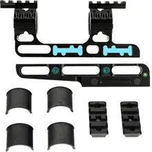 Bi-направление 25,4 мм 30 мм смещение регулируемое крепление прицелы для охотничьих ружей кольцо ж/пузырьковый уровень Топ Riflescope Picatinny Weaver Rail