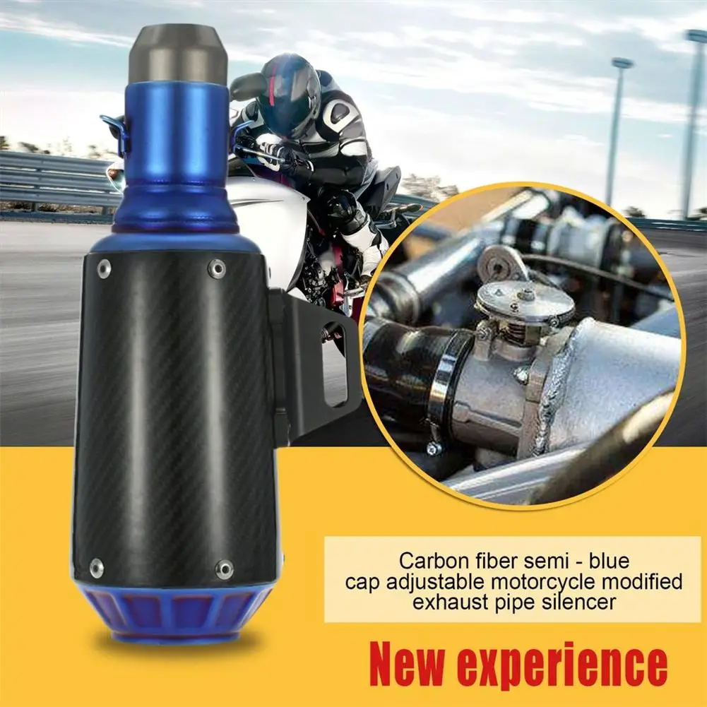 

SLD150-CHC04 Universal 38-51mm Adjustable Motorcycle Exhaust Muffler Modified Rear Tail Exhaust Pipe Noise Killer Silencer