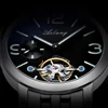 AILANG original watch top luxury men's automatic mechanical watch hollow gear sports waterproof watch leather business men's ► Photo 3/6