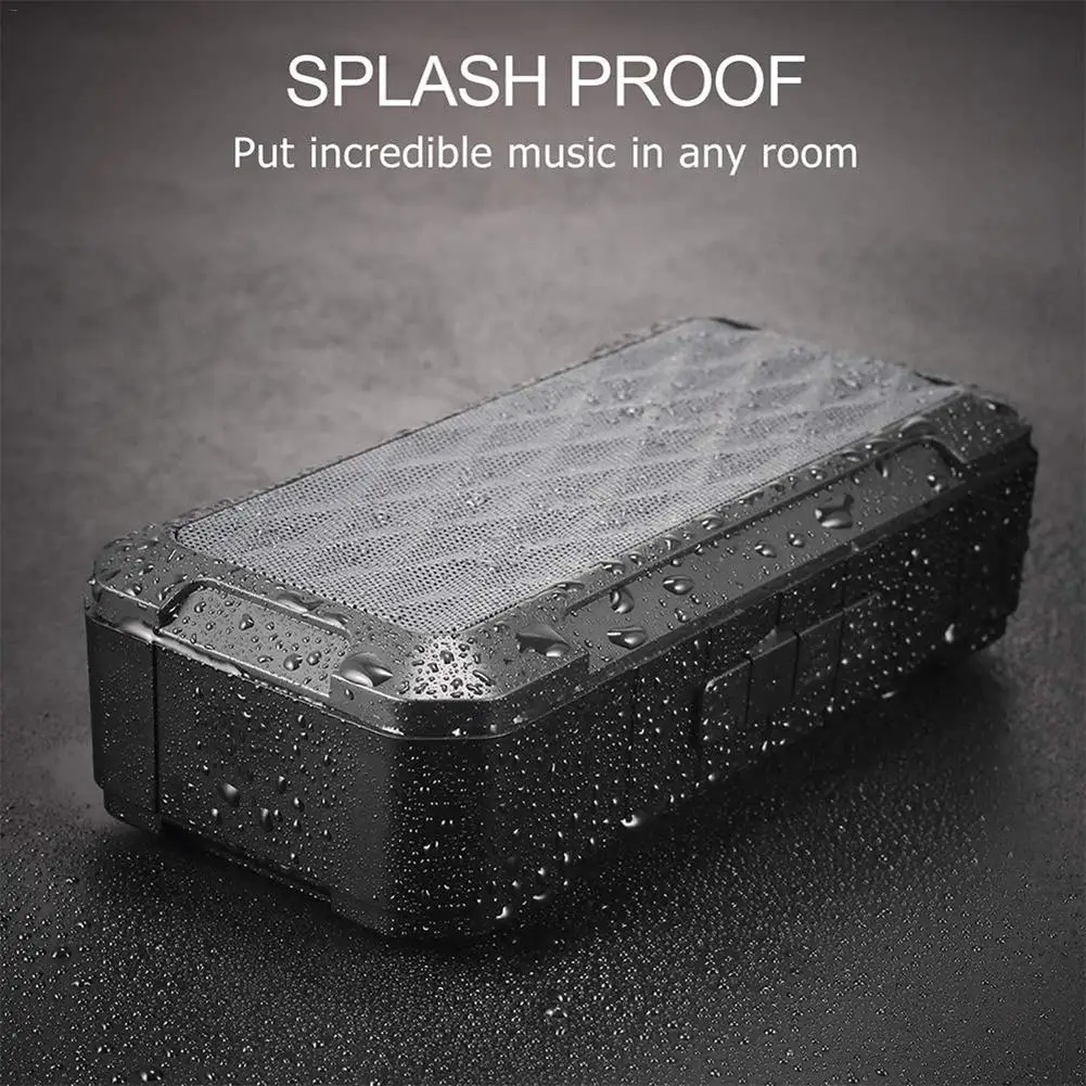 

TWS Portable Bluetooth Speaker Bluetooth 5.0 Outdoor Sports Dustproof Waterproof Support TF Card FM Radio Aux Input