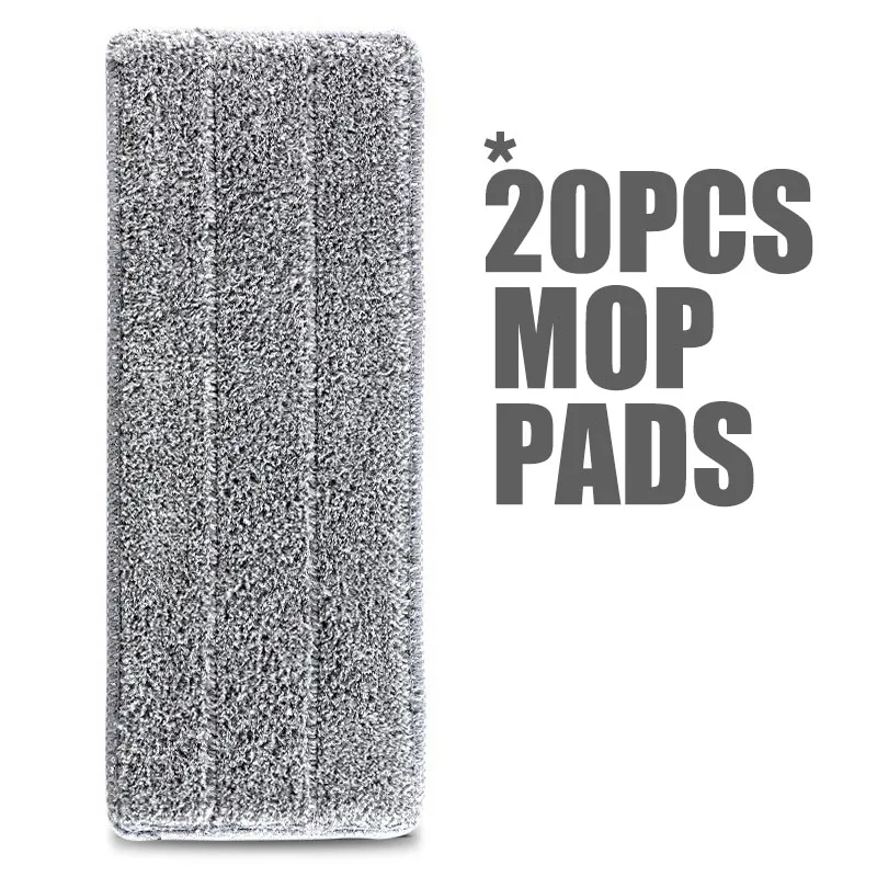 20pcs Микрофибра Швабра колодки для швабры ведро - Цвет: 20pcs