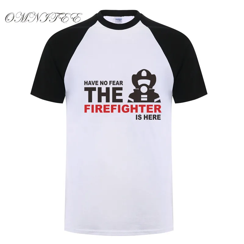 Летние мужские футболки Have no fear пожарный здесь футболки короткий рукав хлопок крутая футболка Пожарник мужская одежда футболки OT-648