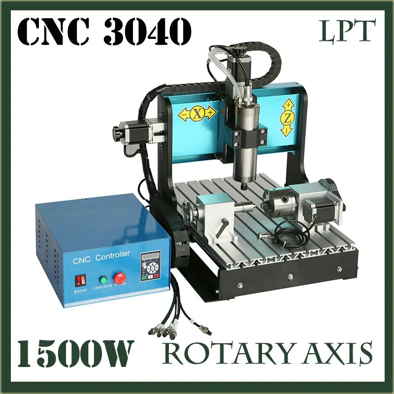 

JFT High Efficiency CNC Router Machine with 4 Axis 1500W Engraving Machines with Parallel Port for Woodworking 3040