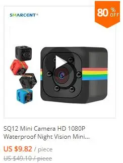 SQ6 мини-камера с датчиком 1080 P, портативная видеокамера для безопасности, маленькая камера ночного видения, Поддержка обнаружения движения, TFcard pk sq9 sq11