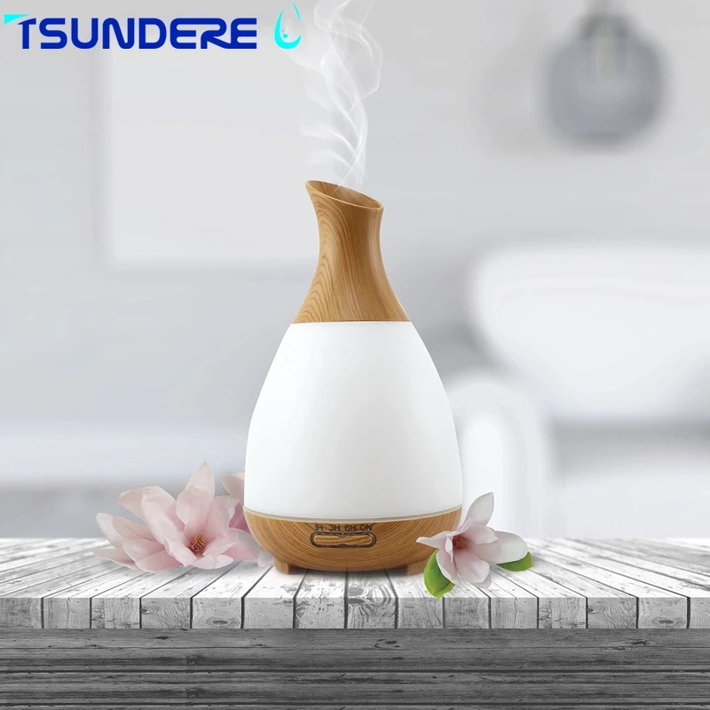 TSUNDERE L Air Humidifier Essential Oil Diffuser Ultrasonic Cool Mist Humidifier 200ML Automatic Shut-off Colorful for Home