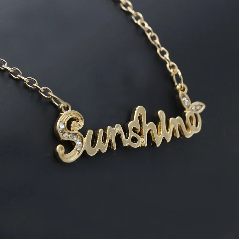Модное массивное ожерелье Sunshine для женщин и пар винтажное мужское в стиле
