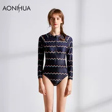 AONIHUA для женщин Купальник одна деталь Мода Печать г. бикини ванный комплект цельный