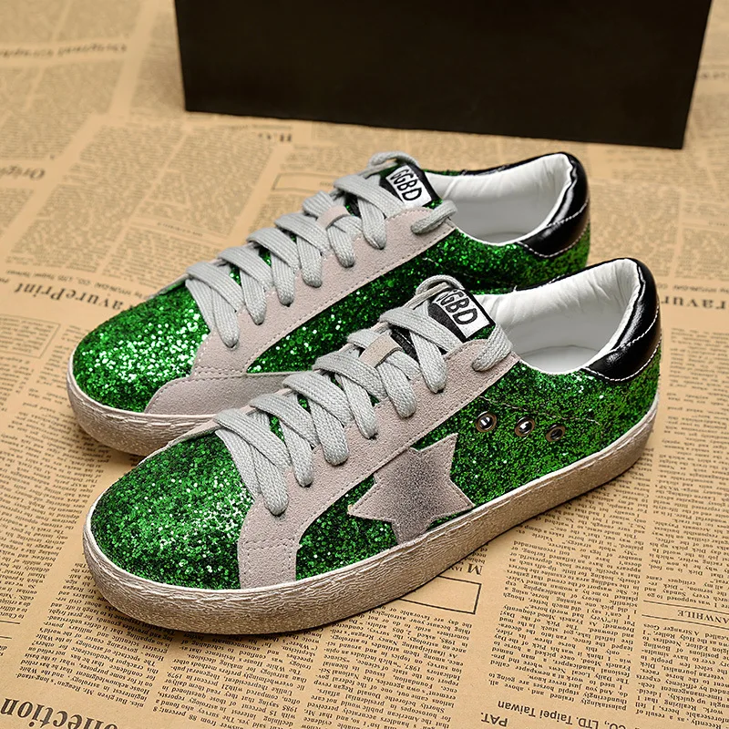 

High Quality Female Sneakers Old Star Shoes Women's Shoes Sequins Flat Sports Shoes Women'sTrend Dropshipping