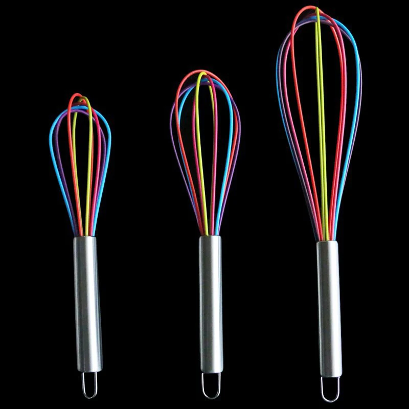 

Silicone Egg Beater Hand Egg Cream Mixer Cook Blender Whisk Kitchen Tools Cooking Foamer MJJ88