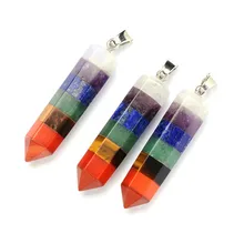 DIIEZI 7 Исцеление чакры точка украшения шестиугольник камень кулон для Цепочки и ожерелья рейки бисер Для мужчин Для женщин состояние Для мужчин t ювелирные изделия