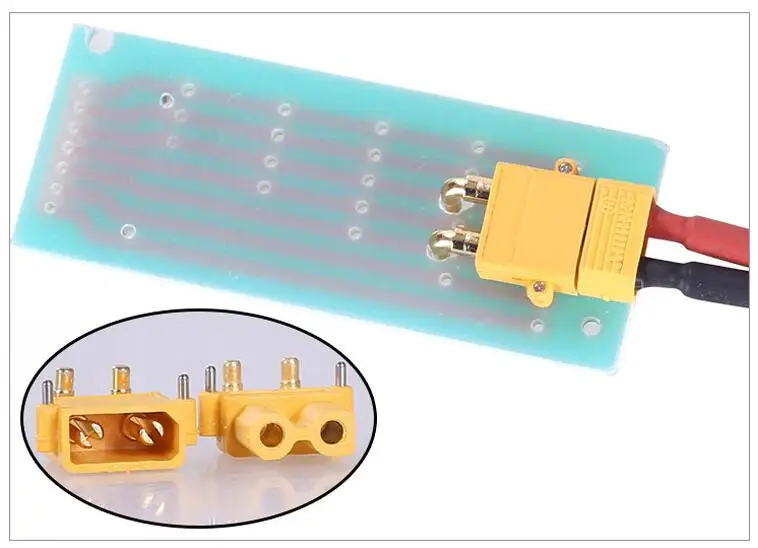 10 x Amass XT30PW ESC Мотор печатная плата вилка банан Золотой XT30 обновление правый угол Разъем для RC режим(5 пар