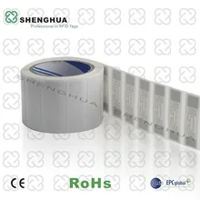 50 шт./упак. 74*23 мм 915 мГц RFID Стикеры iso 18000-6c Чтение Диапазон до 8 м Пассивные RFID штрих-код тега наклейка для Костюмы