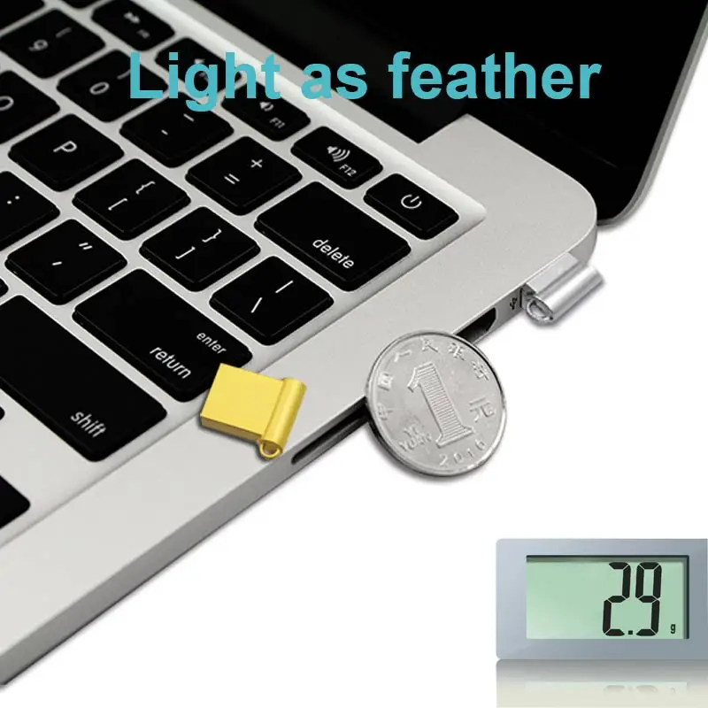 Ingelon мини диск на ключи 8 16 32 Гб металлический USB флеш накопитель ГБ флешка