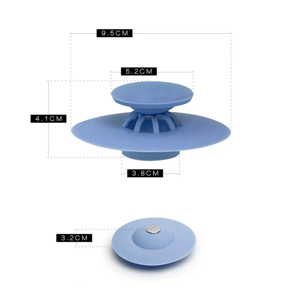 Водная приманка для волос Filtr CaSilicone для дома, кухни, ванной комнаты, Сливная крышка, заглушка, анти-блокирующая водная приманка для волос, фильтрующий фильтр