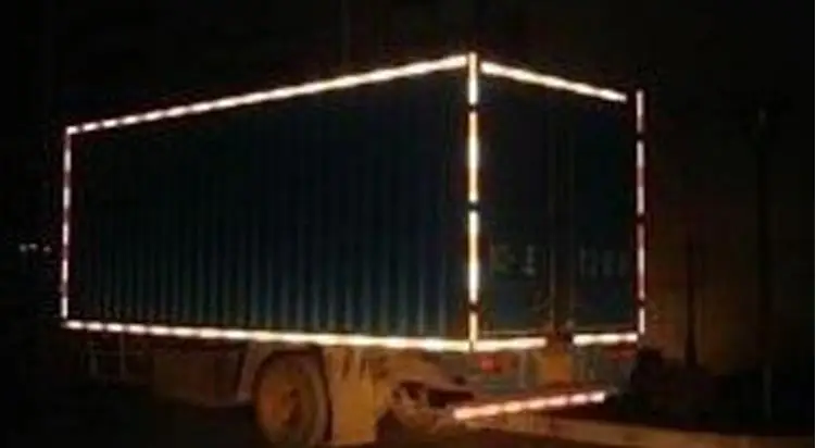 5 см * 1 м грузовик дорожного движения строительный сайт пол стены самоклеющиеся ПЭТ супер светоотражающий сигнальный защитный скотч