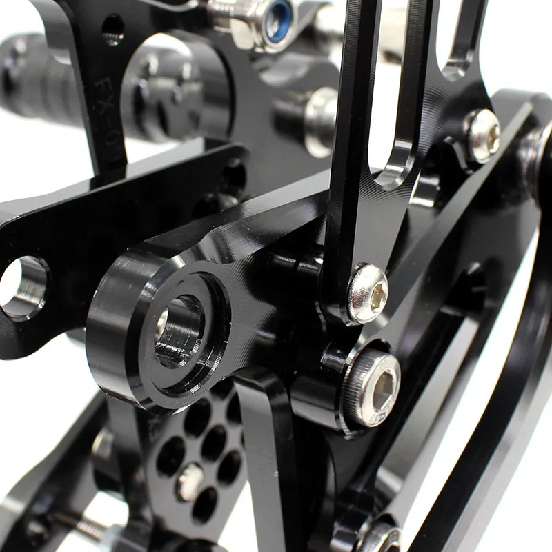 CNC регулируемая алюминиевая Подножка для мотоцикла Подножка педаль подножка задний Набор для Kawasaki Ninja ZX6R ZX636 ZX-6R 2009