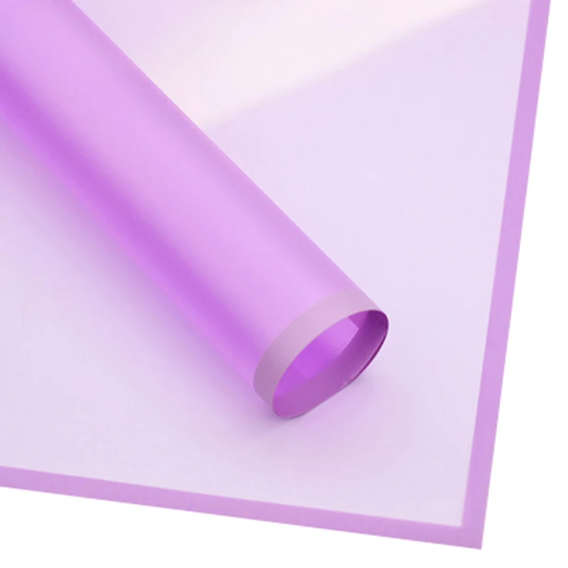 Новинка 20 шт корейские цветы двухцветная бумажная упаковка подарочная упаковка нейтральный цвет флористическая Упаковка Бумажные цветы букет поставки - Цвет: Light purple