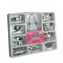 Стоматологическая матрица с пружинным зажимом No.1.330 секционные Контурные металлические матрицы полный комплект зубы Замена дентсит инструменты